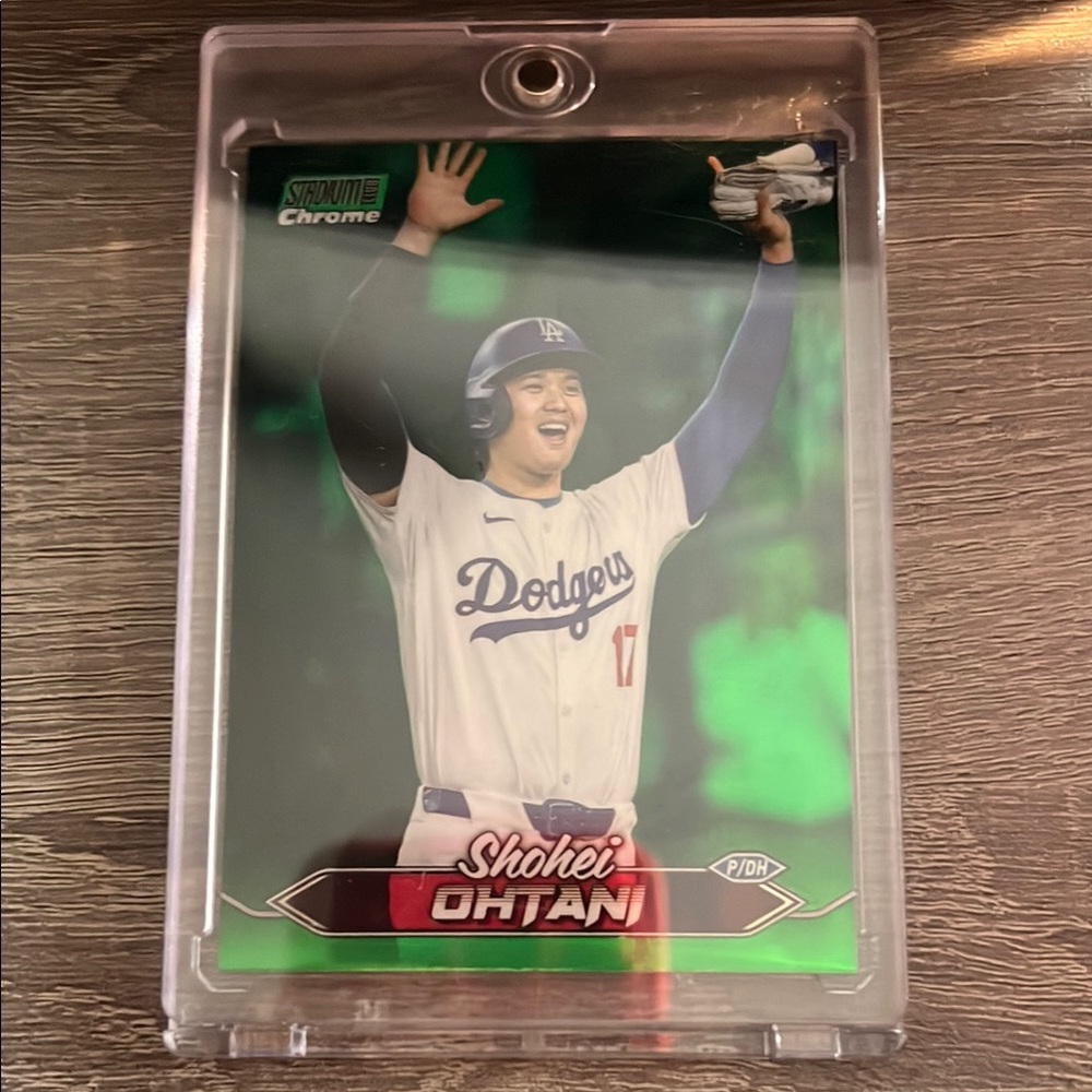 Baseball Trading Card in Protective Case